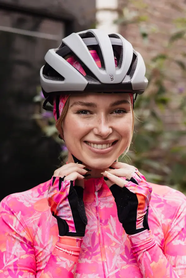 roze dames fietskleding accessoires